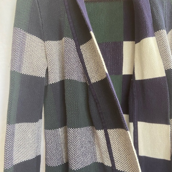 Anthropologie ModCloth simply snuggly plaid cardigan Forrest green Size Small - Picture 14 of 16